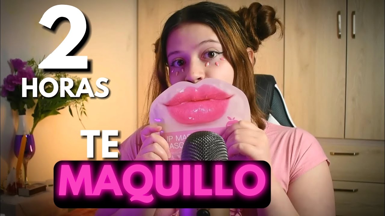 asmr - 2 HORAS de 💄TE MAQUILLO para DORMIR ⏳Vivalen ASMR