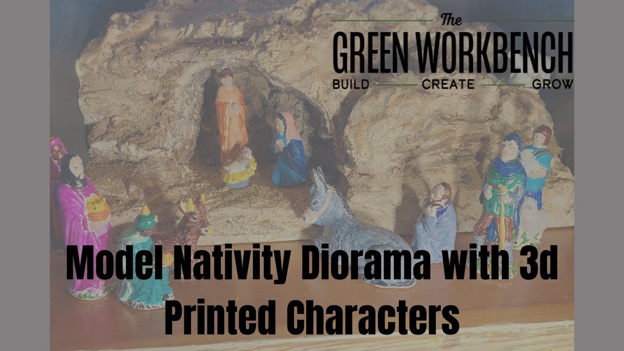 Building a Diorama Model Nativity with 3D Printed Characters