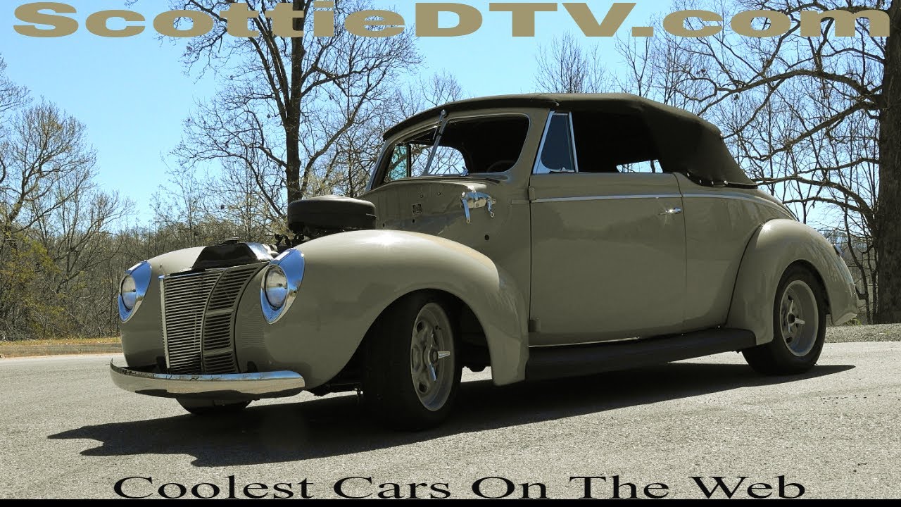 1940 Ford Convertible HEMI Powered Street Rod Custom Car Steve Holcomb Pro Auto Custom Interiors