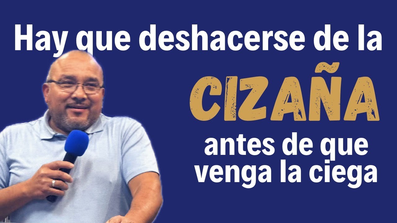 Hay que deshacerse de la cizaña antes que venga la siega