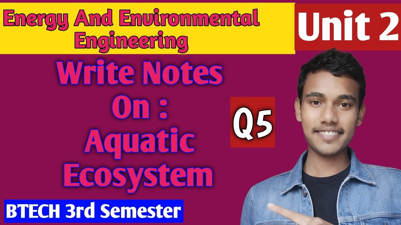 Aquatic Ecosystem | Write Short Notes on Aquatic Ecosystem | Environmental Studies / ES301 RGPV