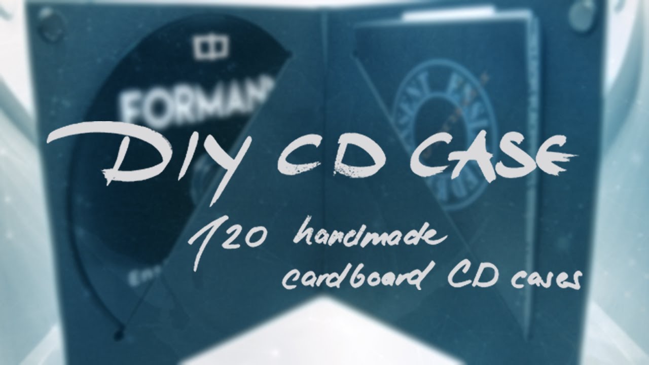 DIY CD Case - How to make 120 Handmade Cardboard CD Cases