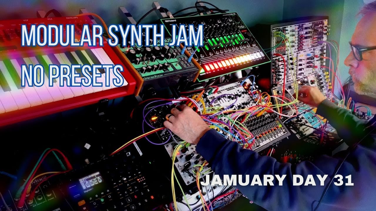 Modular synth jam - no presets 