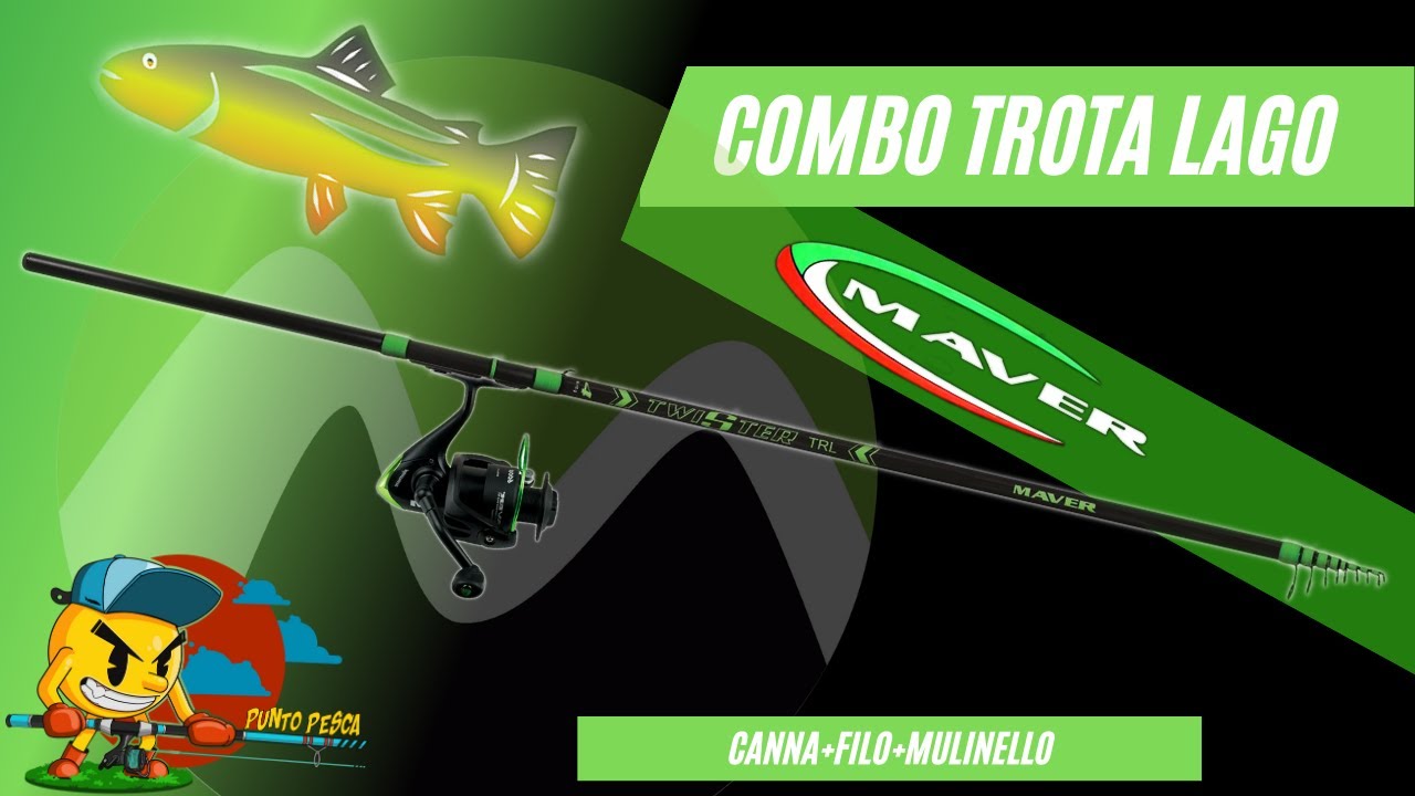 Combo Maver trota lago canna + mulinello : Punto Pesca