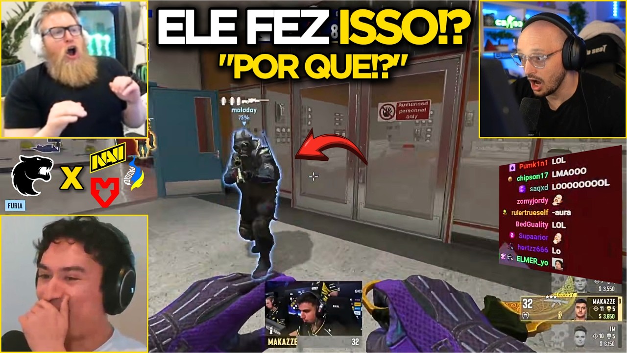REA&Ccedil;&Otilde;ES DOS GRINGOS com A FURIA NOS PLAYOFFS da IEM RIO! (LEGENDADO)