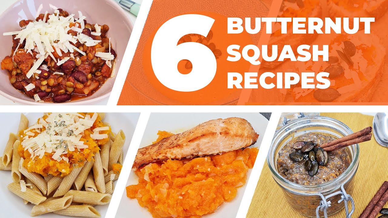 6 CREATIVE AND HEALTHY BUTTERNUT SQUASH RECIPES 🍂🎃
