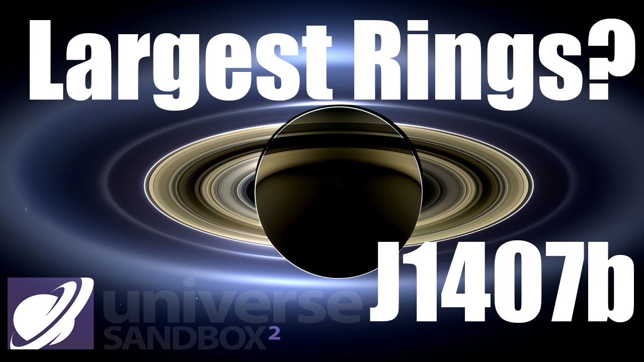 HUGE planetary rings of J1407b in Universe Sandbox 2