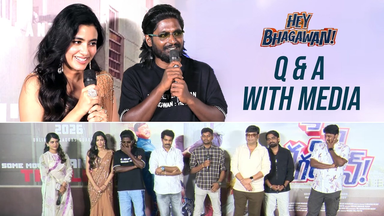 Suhas & Shivani Nagaram With Hey Bhagawan Team Q & A With Media