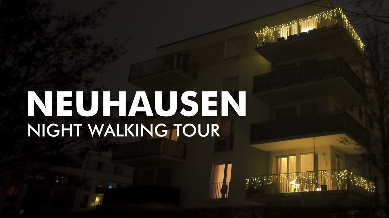 Walking in Neuhausen at Night | 4K Munich Walking Tour