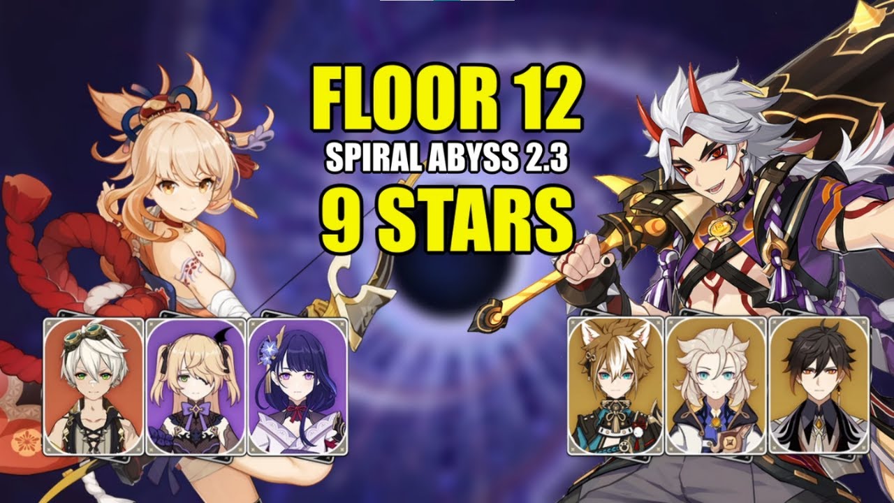 C0 Itto Mono Geo & C0 Yoimiya Overload | Floor 12 9 Star | Genshin Impact 2.3