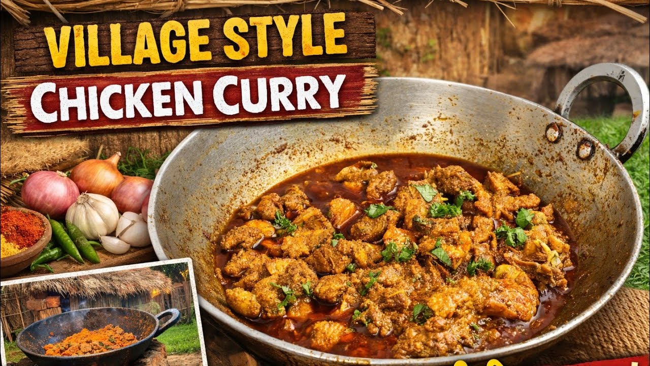 Chicken curry recipe | village style chicken curry recipe | how to make chicken curry #chickencurry