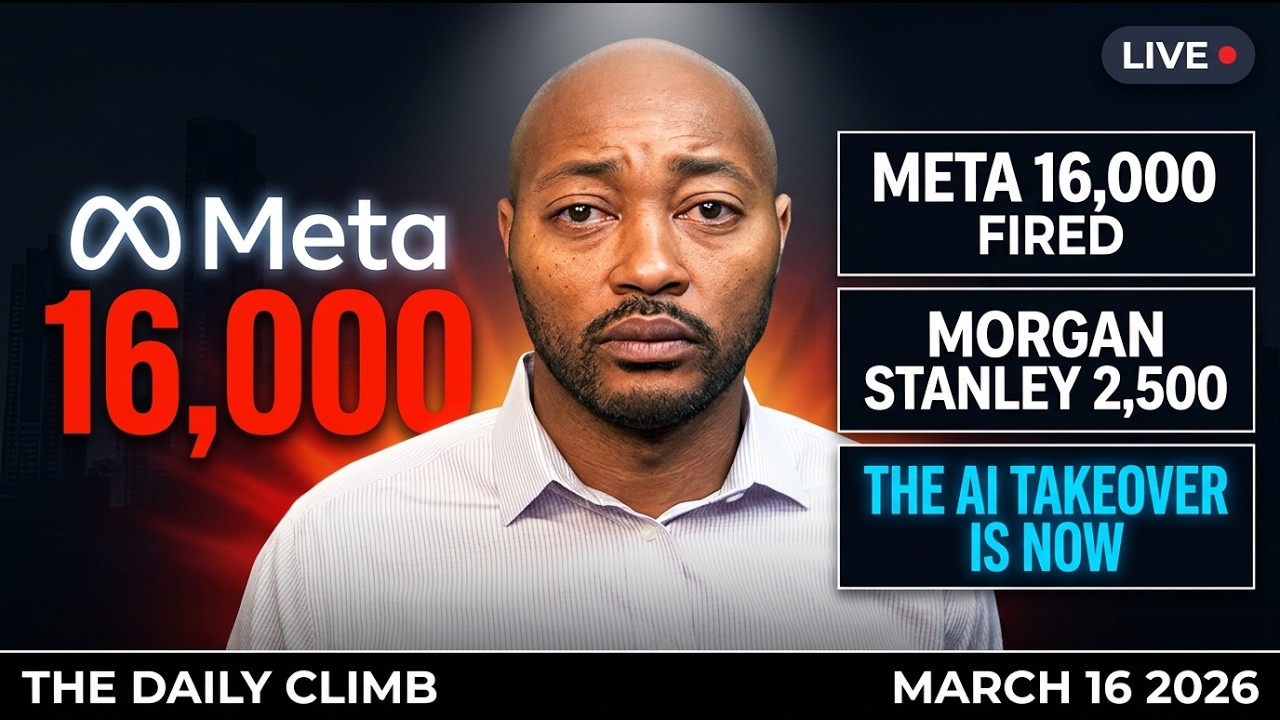 Meta FIRES 16,000 + Morgan Stanley FIRES 2,500 After Record Year + The AI Takeover Is NOW