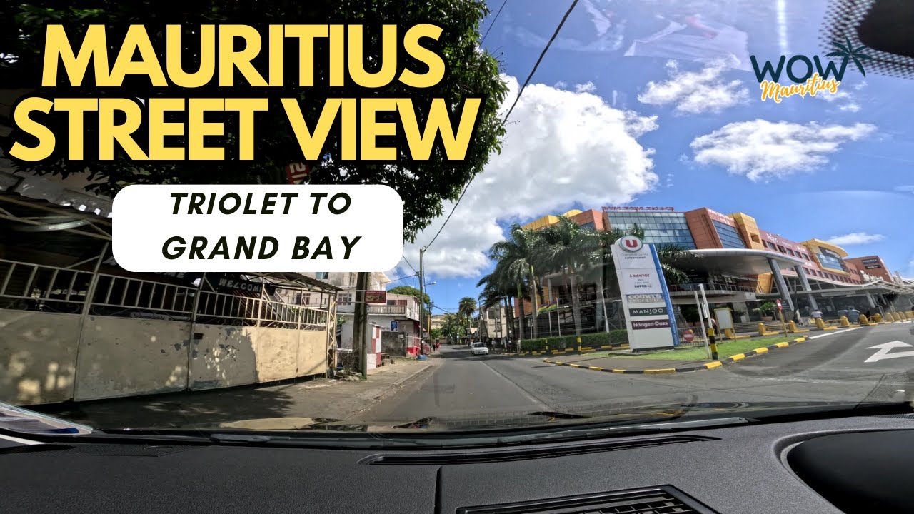 Mauritius street view - driving from Triolet to Grand Bay