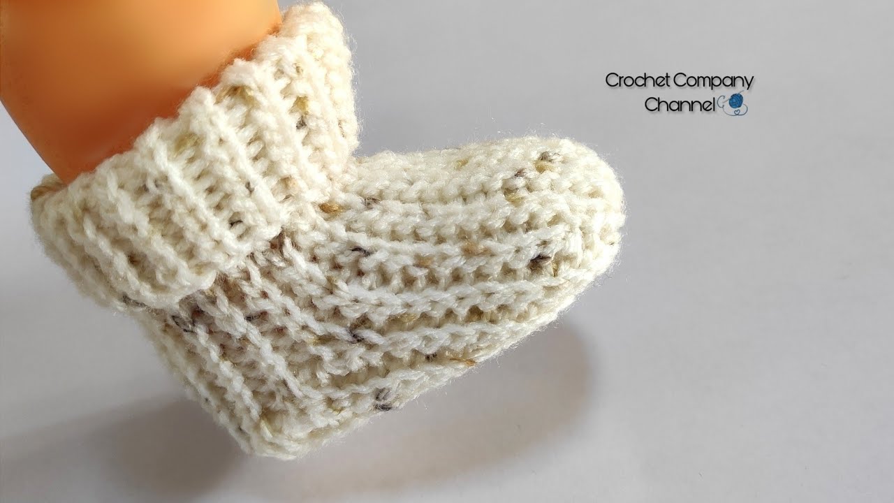 كروشيه لكلوك/حذاء/سليبر/هاف بوت للبيبى - Crochet baby Booties #crochet_socks
