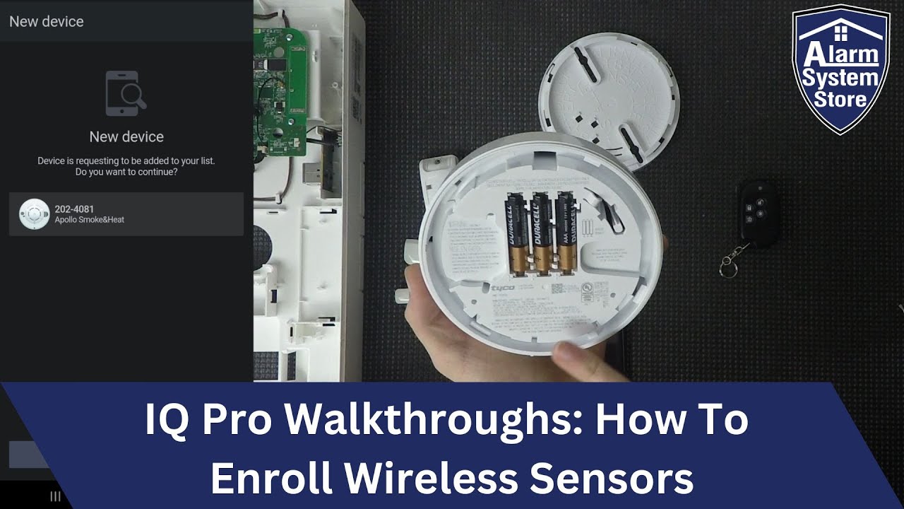 IQ Pro Mastery: Enrolling wireless PowerG sensors