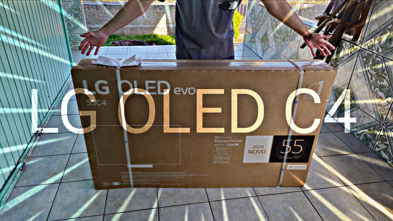 MINHA PRIMEIRA TV 4K - LG OLED C4 DE 55 POLEGADAS