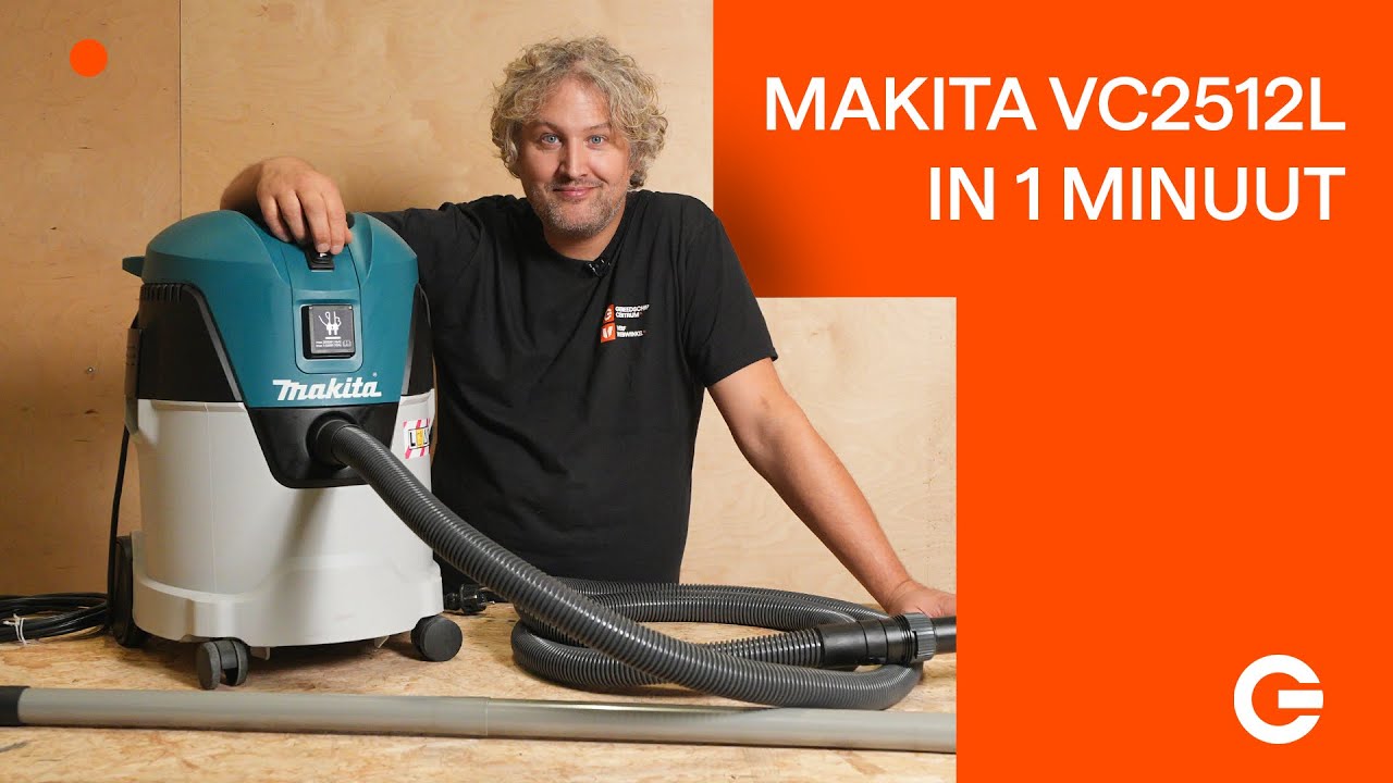 Tool in 1 minuut: Makita bouwstofzuiger VC 2512L