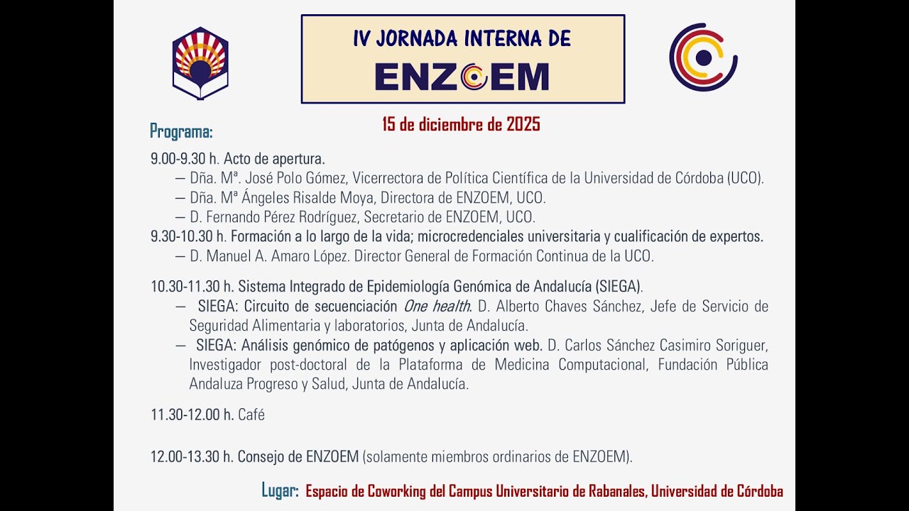 IV Jornadas ENZOEM