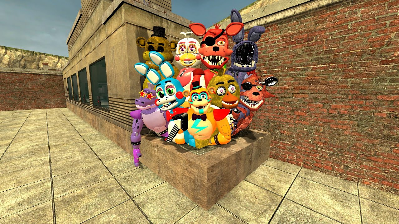 HYPER PUNCH RAINBOW FNAF SECURITY BREACH ANIMATRONIC IN GMOD!