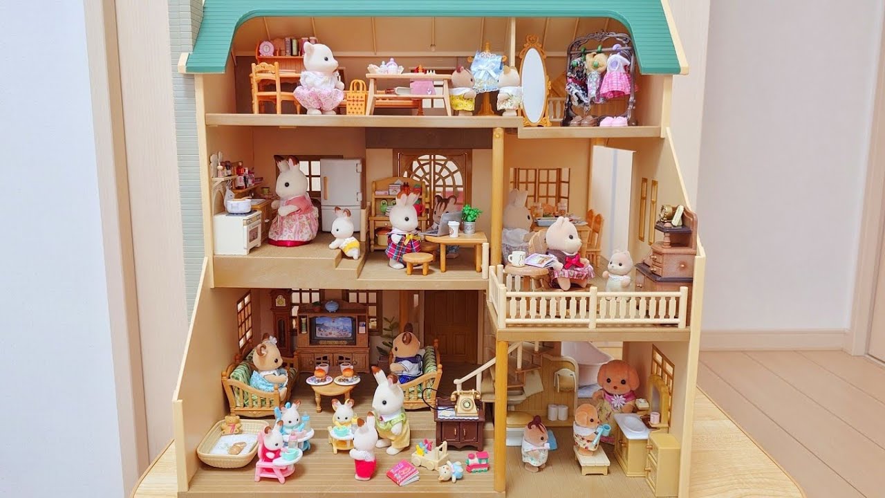 シルバニアファミリー 緑の丘のすてきなお家 リーメント ミニチュア sylvanianfamilies calicocritters 森林家族 rement