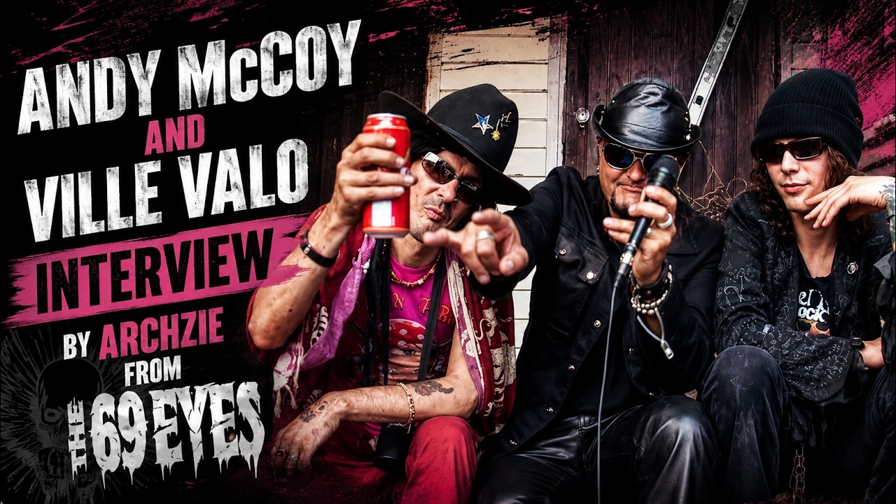 Andy McCoy and Ville Valo interview by Archzie from The 69 Eyes