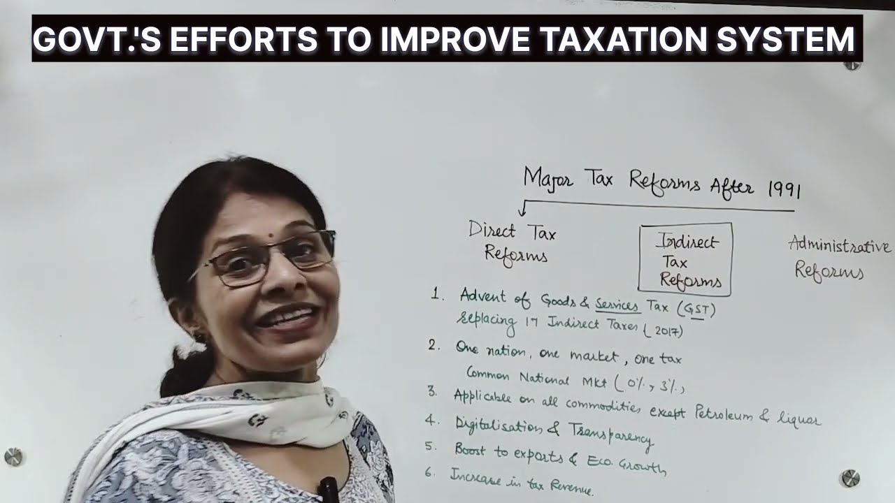 TAX REFORMS | GOVT'S EFFORTS PUBLIC FINANCE | INDIAN ECONOMY |