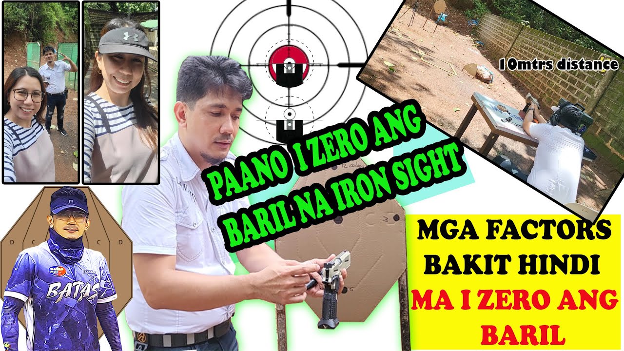 TIPS | ALAMIN KONG PAANO MAG ZERO NG IRON SIGHT NA BARIL | MGA FACTORS BAKIT HINDI MA ZERO ANG BARIL