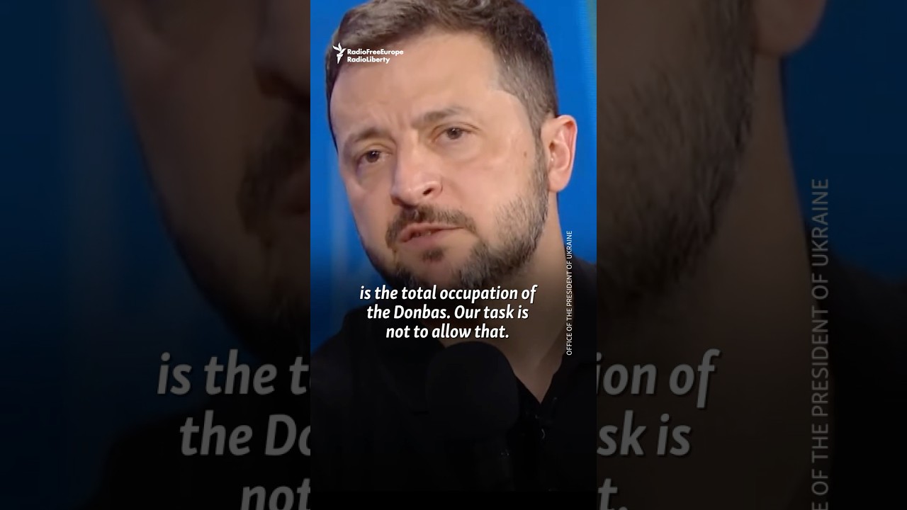Zelenskiy: 'Our Task' Is To Prevent Russia From 'Total Occupation Of The Donbas'