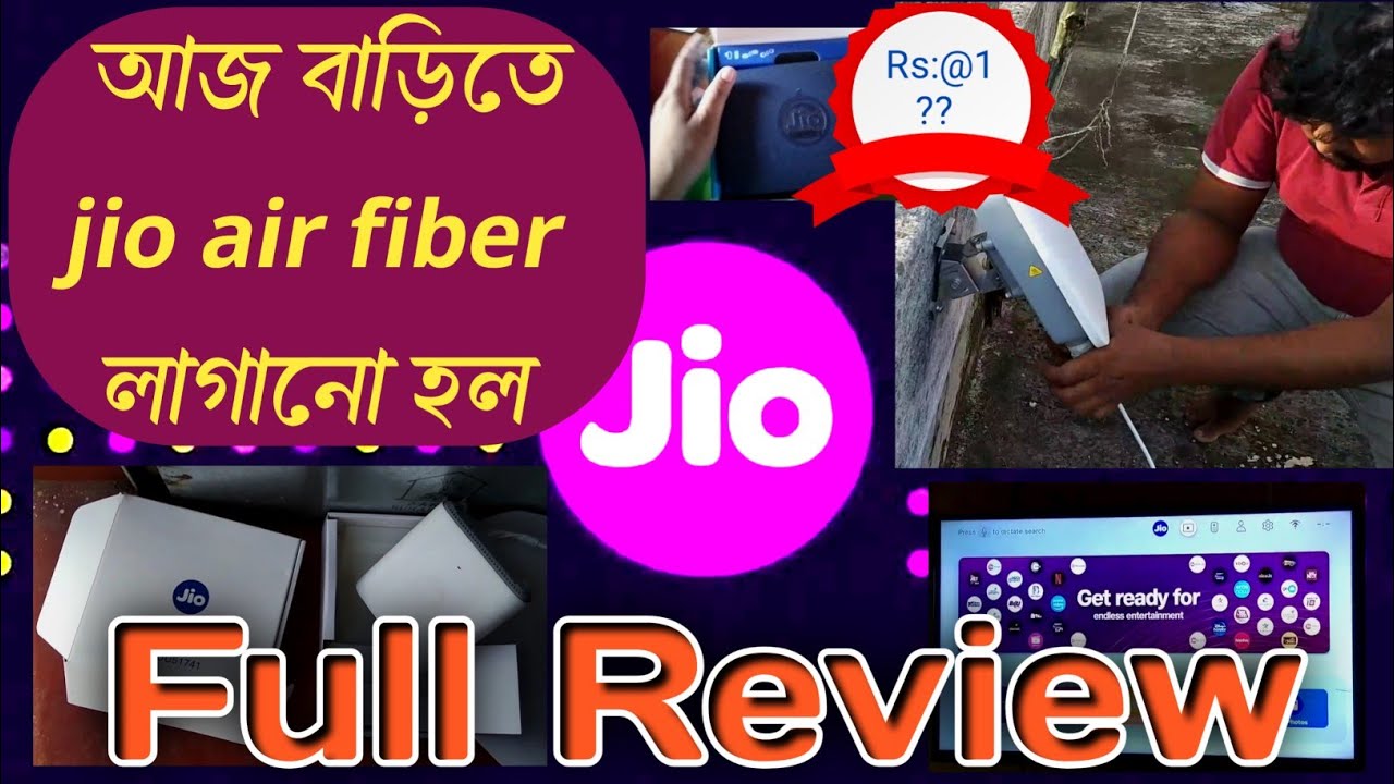 Jio airfiber installation🔥A to Z full Review #jioairfiber #jio #utpalsheevlog