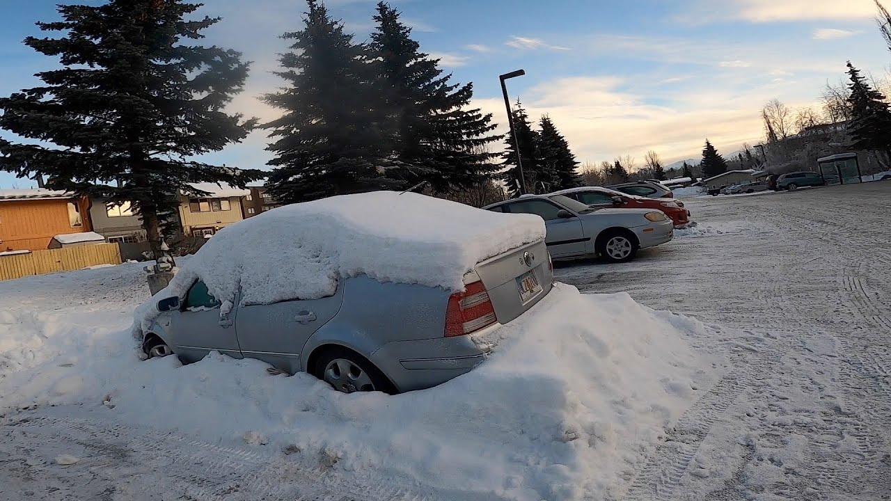 STUCK SINCE THE FIRST BIG SNOWFALL | LET'S GET THIS CAR OUT!