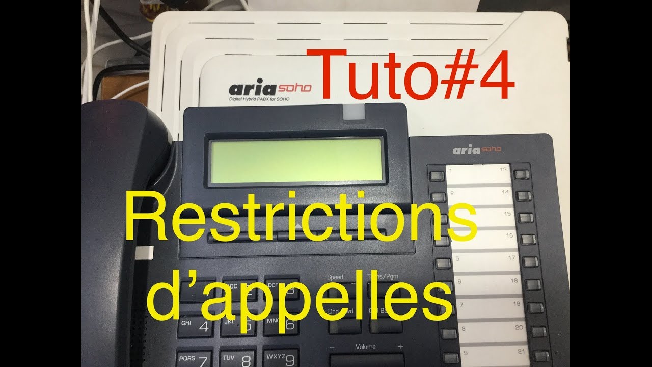 Tuto # 4.Restrictions d'appelles , LG Aria soho  , programmation.