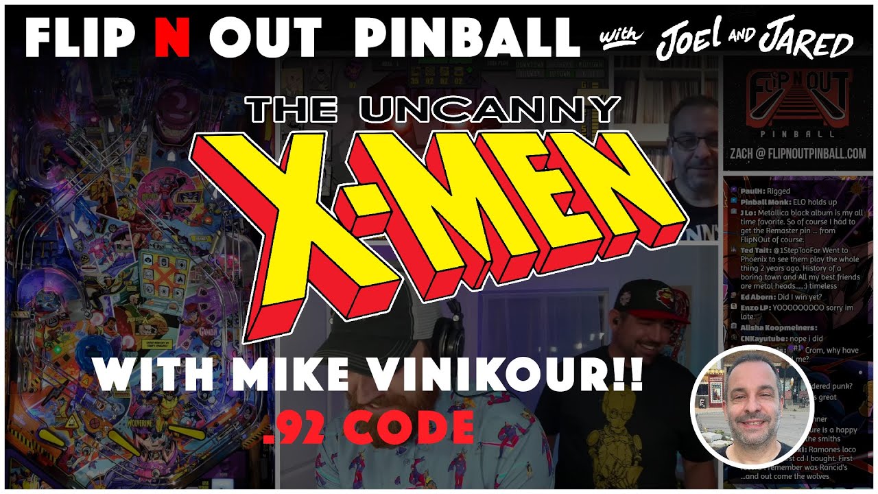🔴LIVE - Stern's Uncanny X-Men Limited Edition Pinball Machine with Mike Vinikour !!!