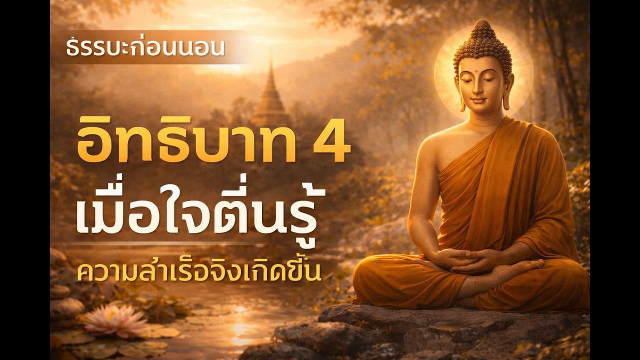ธรรมะก่อนนอน อิทธิบาท 4 เมื่อใจตื่นรู้ ความสำเร็จจึงเกิดขึ้น