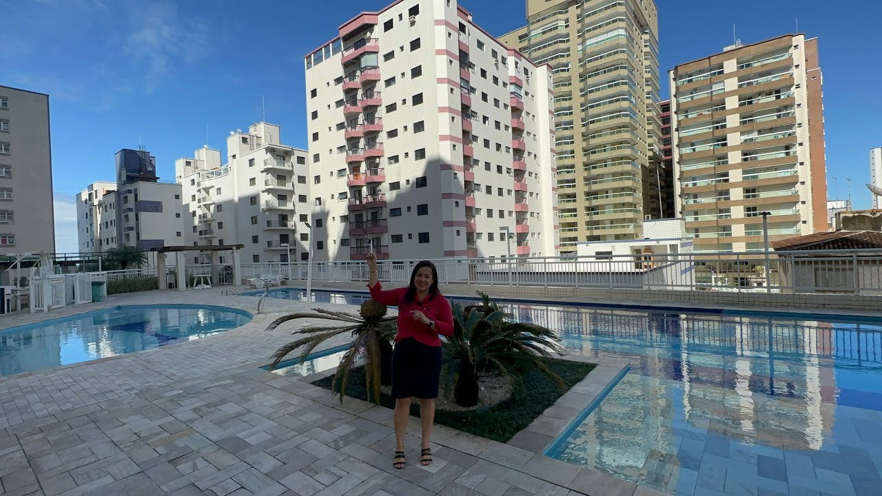Área de lazer INCRÍVEL 😍🏝️Apto Mobiliado! 02 dorms 🛏️ em Praia Grande-SP 📌