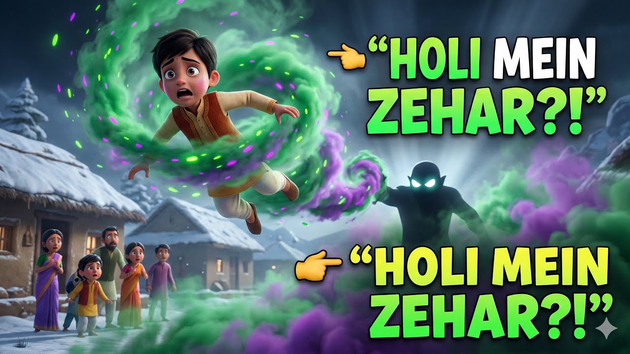 Chhota Bheem 🌈 | Zehreli Holi 😱 | Daku Mangal Singh Ka Khatarnak Plan | Hindi Cartoon