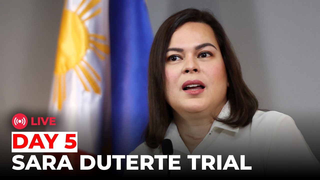 Sara Duterte Hearing LIVE: Day 5 of Duterte Impeachment Trial | Philippines Senate Tries VP
