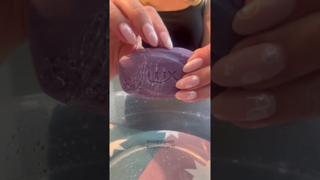 ASMR Purple Lux Soap 🧼 #asmr #justsoaps #satisfying #asmrsoap #асмрsoap #soap