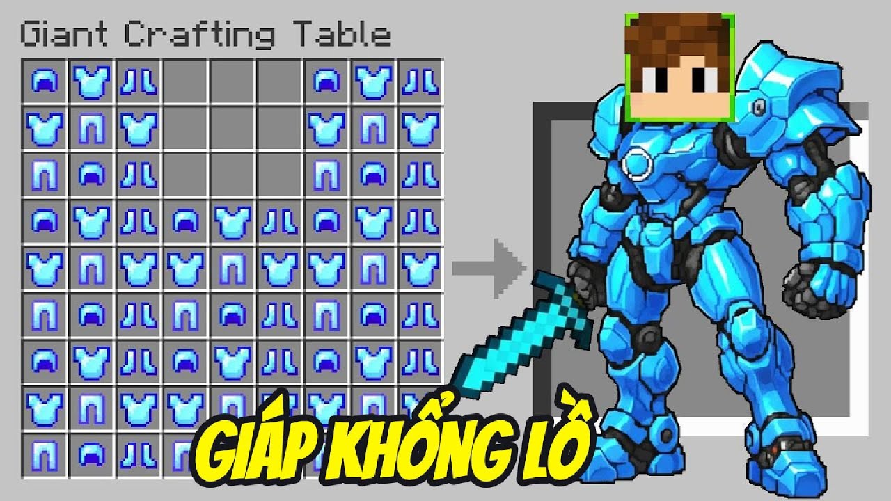 TÔI CÓ THỂ chế tạo GIÁP KHỔNG LỒ trong Minecraft!