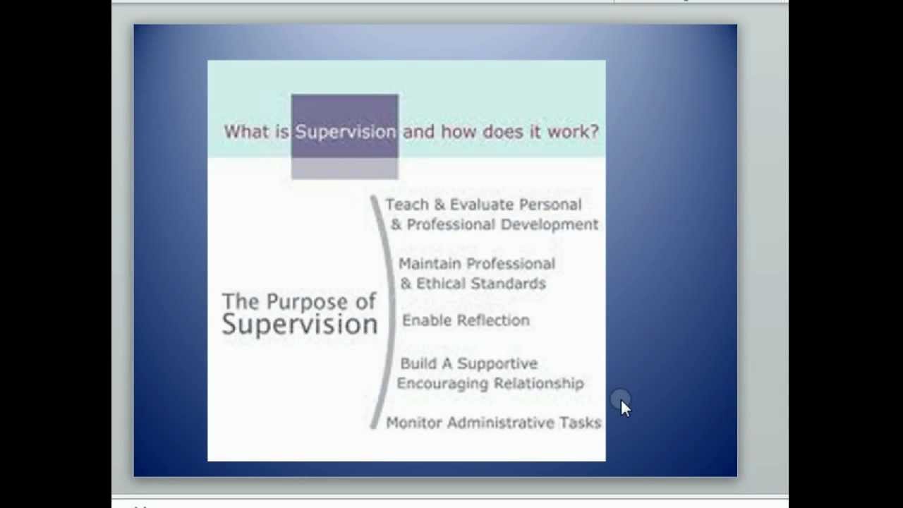Therapy Supervision-explanation