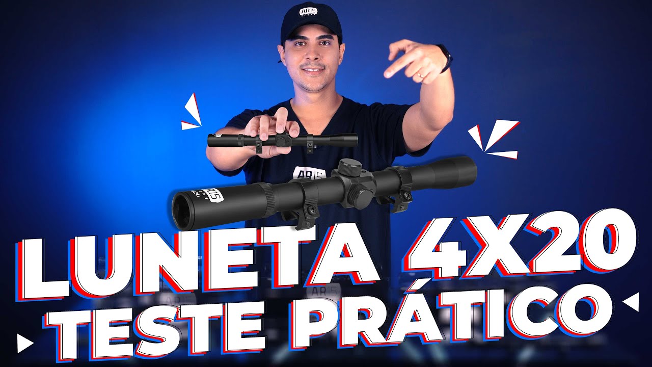 LUNETA 4X20 REVIEW E TESTE PRÁTICO | AR15 SPORT