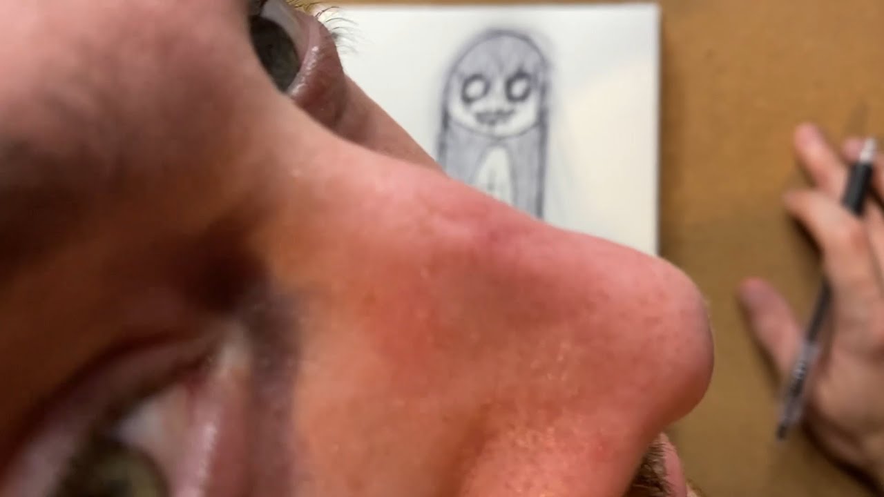 Drawing an Anime Girl Using Her Hair as Legs