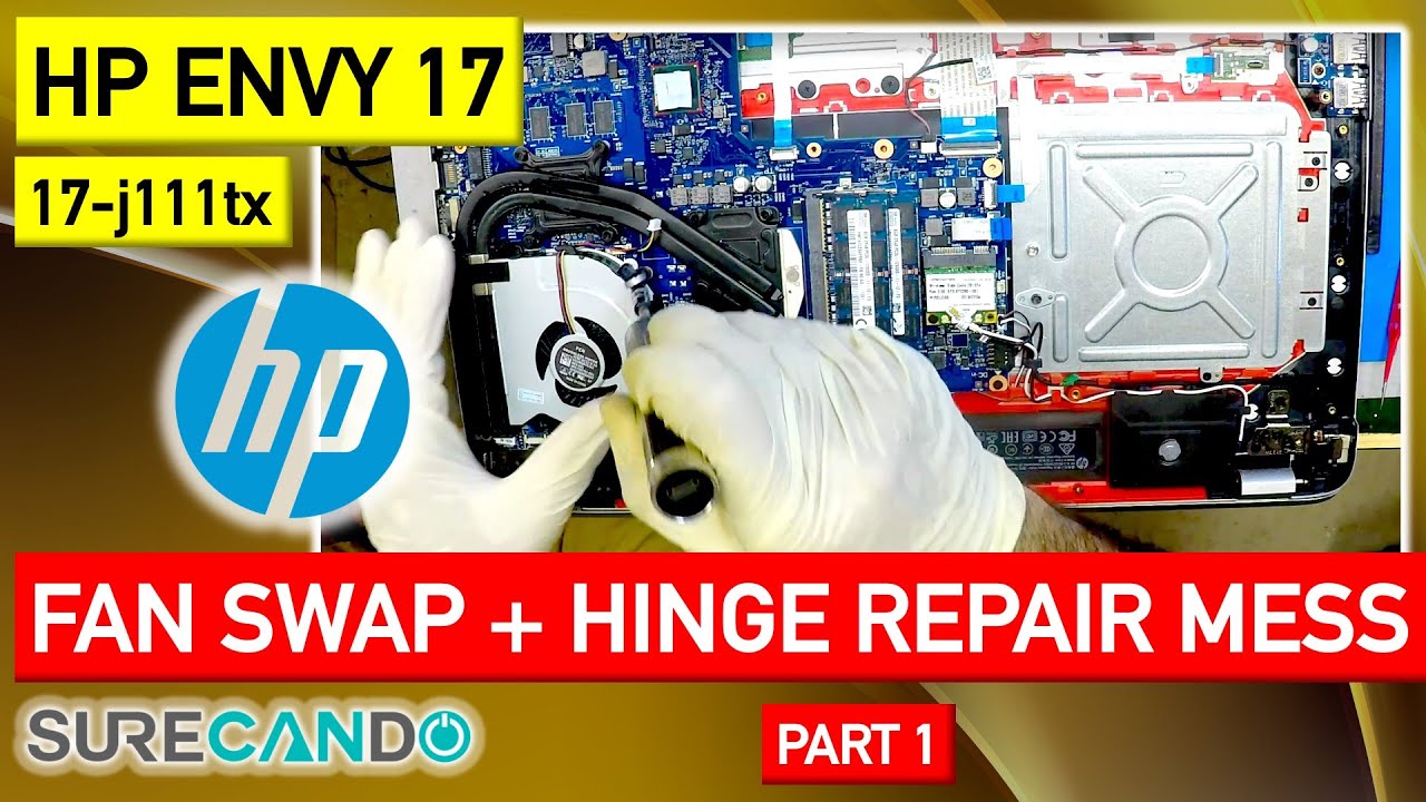 HP Envy 17 a simple FAN replacement gone wrong. Full disassembly and everything, the lot. Part 1.