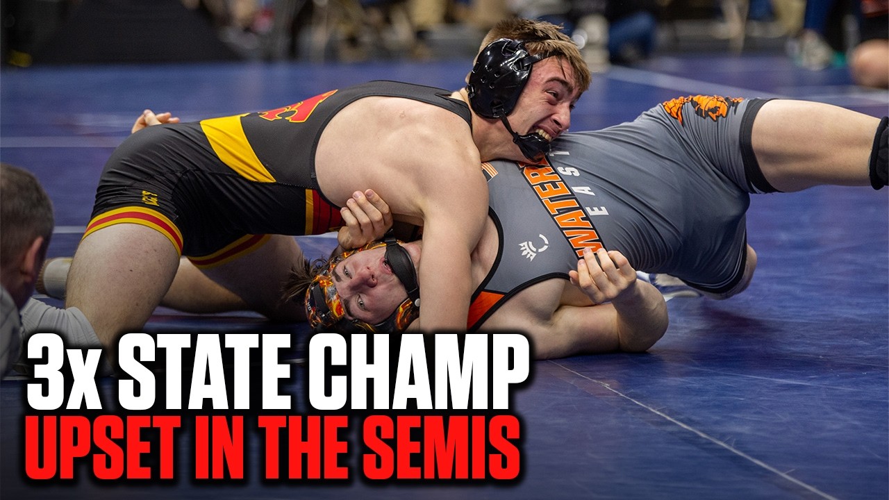 Asa Hemsted UPSETS 3-Time Iowa State Champion In The 2024 Semis! #statechampionships