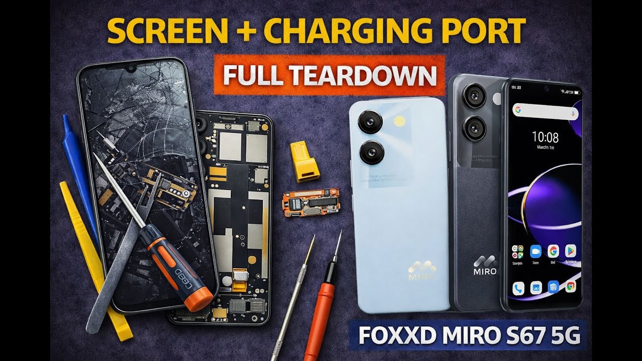 FoxxD Miro S67 5G Teardown, Screen & Charging Port Replacement | Repair Guide