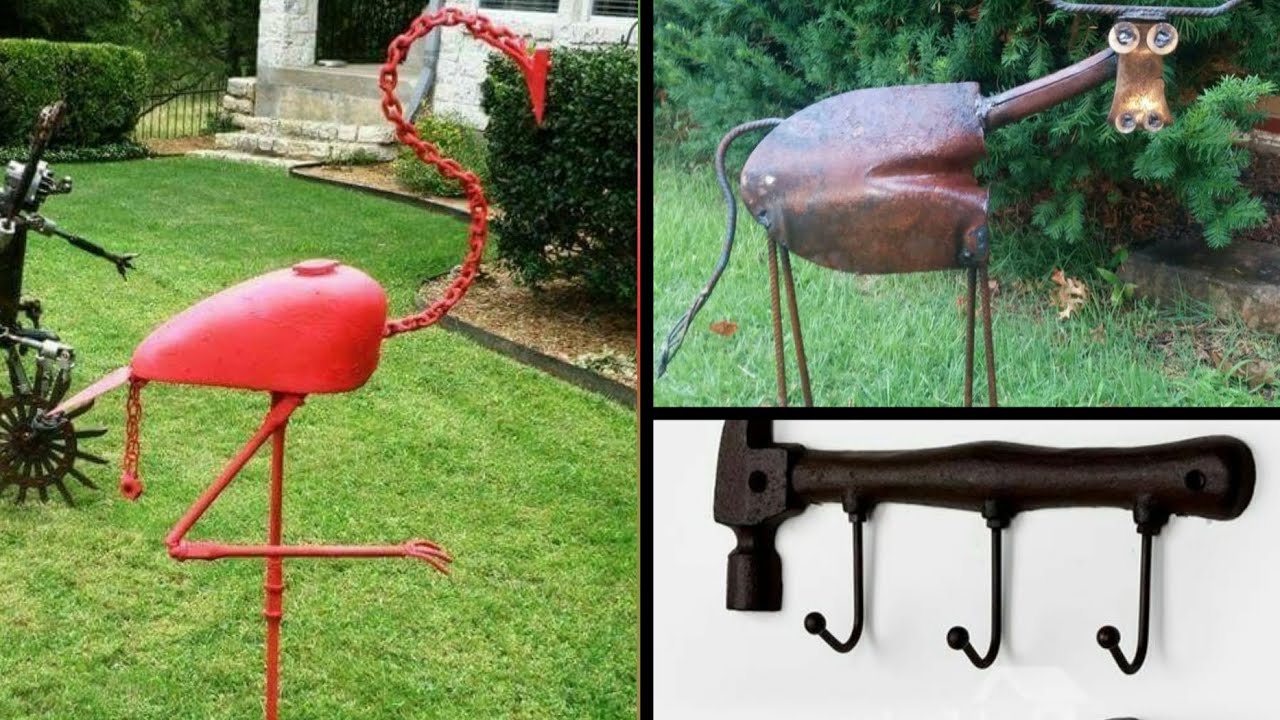 60 IDEIAS DE ARTES COM FERROS VELHOS