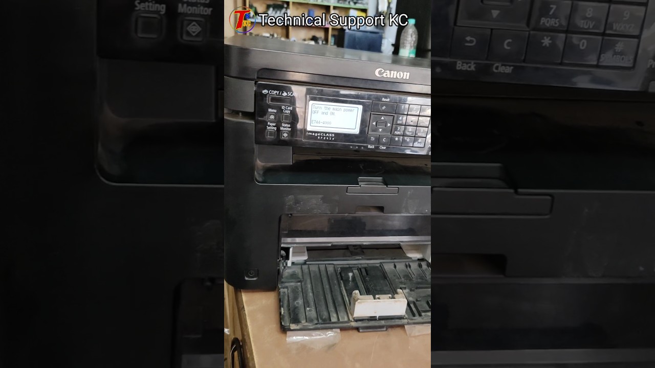 Canon mf241 error 744-4000 #tskc #printer #shortvideo