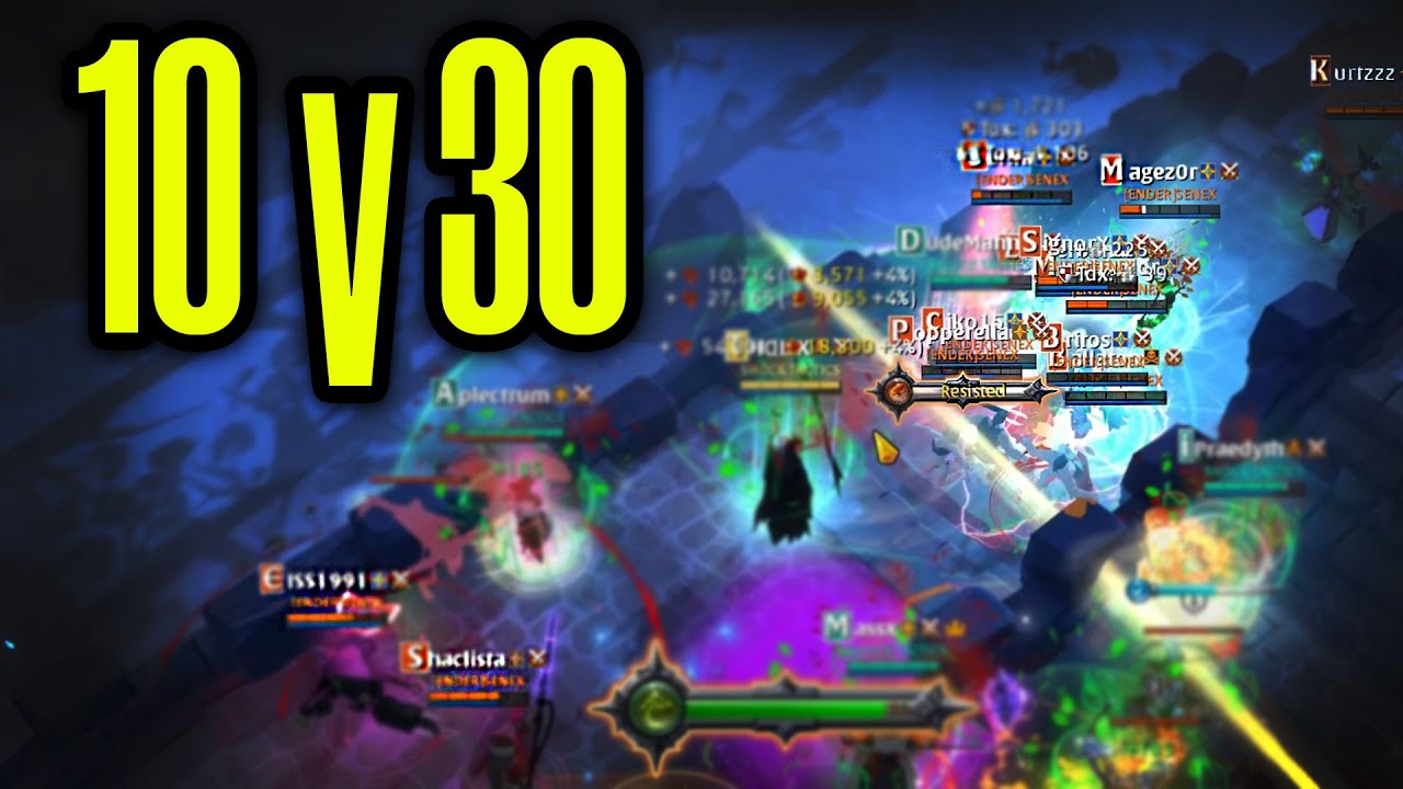 Outnumbered Fighting pt. 2 | Albion Online PvP | SHOCK TACTICS