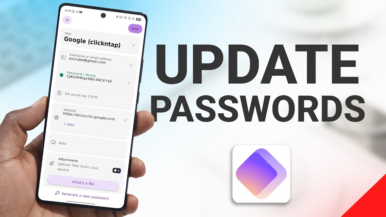 Как обновить существующие пароли в Protonpass