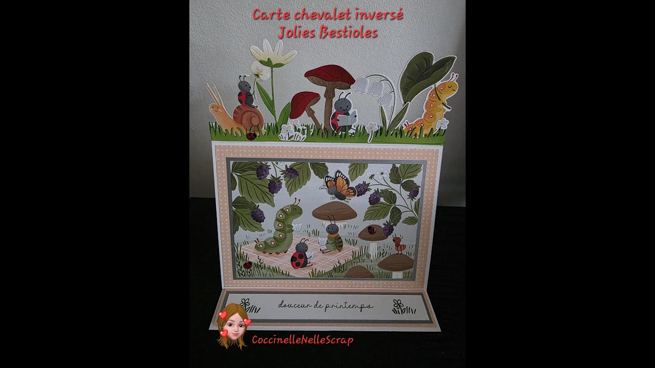 Carte Chevalet inversé Jolies Bestioles