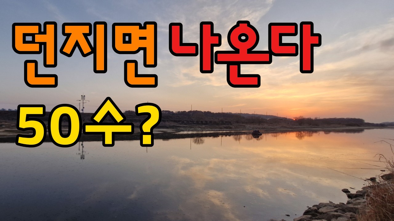 파주 교하강 붕어낚시… 계속 나온다 (마릿수 50마리)